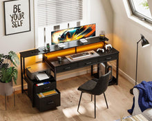 Schreibtisch mit 5 Schubladen, Gaming