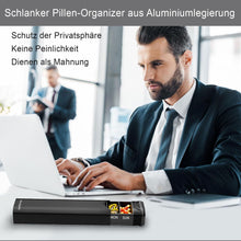 Serfeymi Tablettenbox 7 Tage Metall Pillendose Organizer