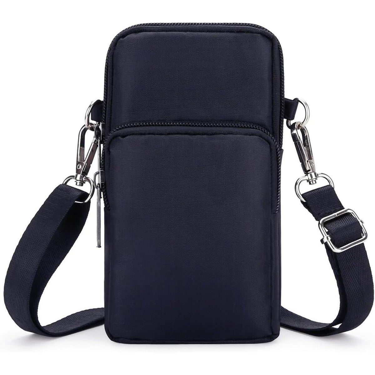 Kleine Handytasche zum Umhängen Damen mit Geldbörse, Nylon, dunkelblau