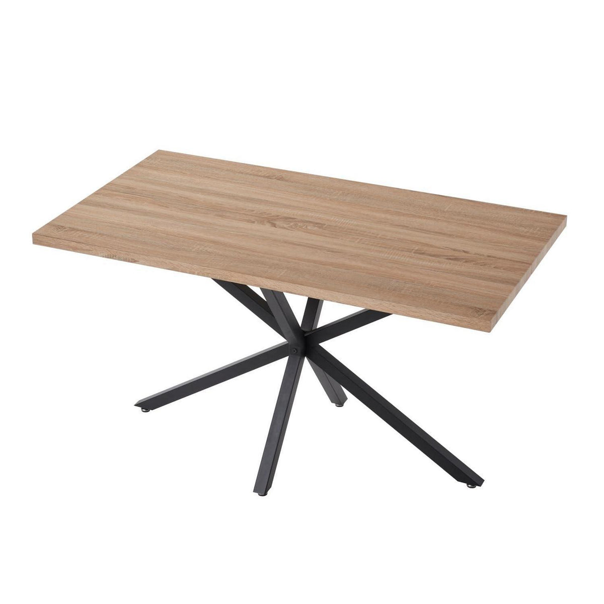 Moderner Esstisch 140x78cm – Nordischer Stil mit Eiche Dekor