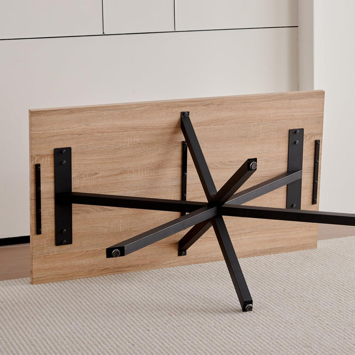 Moderner Esstisch 140x78cm – Nordischer Stil mit Eiche Dekor