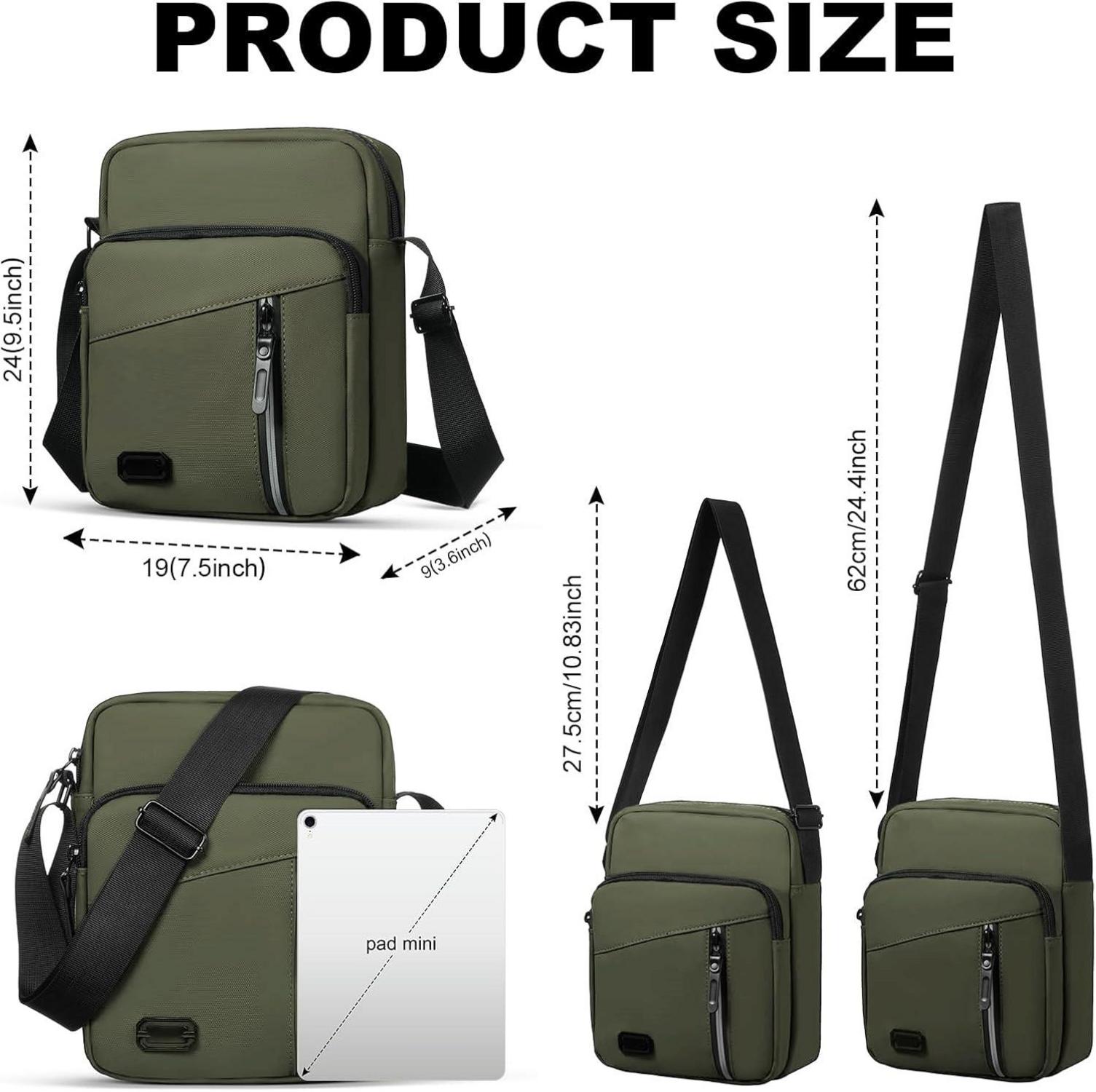 Herren Umhängetasche Wasserdicht Messenger Bag Crossbody