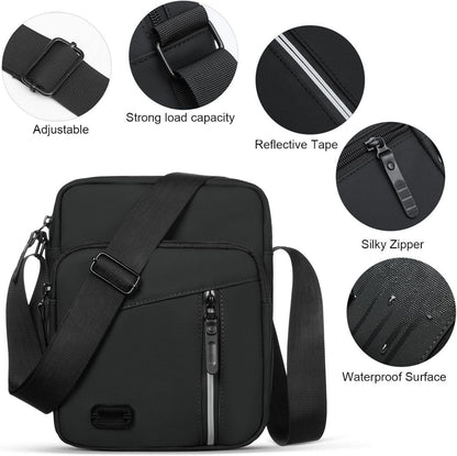 Umhängetasche Herren Wasserdicht, Multi-Tasche, Handytasche