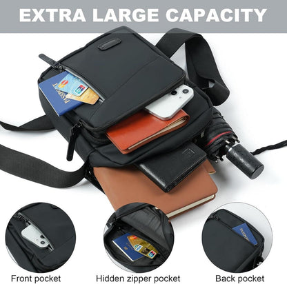 Aucuu Umhängetasche Herren Wasserdicht Messenger Bag Crossbody für Arbeit und Reise