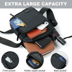 Aucuu Umhängetasche Herren Wasserdicht Messenger Bag Crossbody für Arbeit und Reise