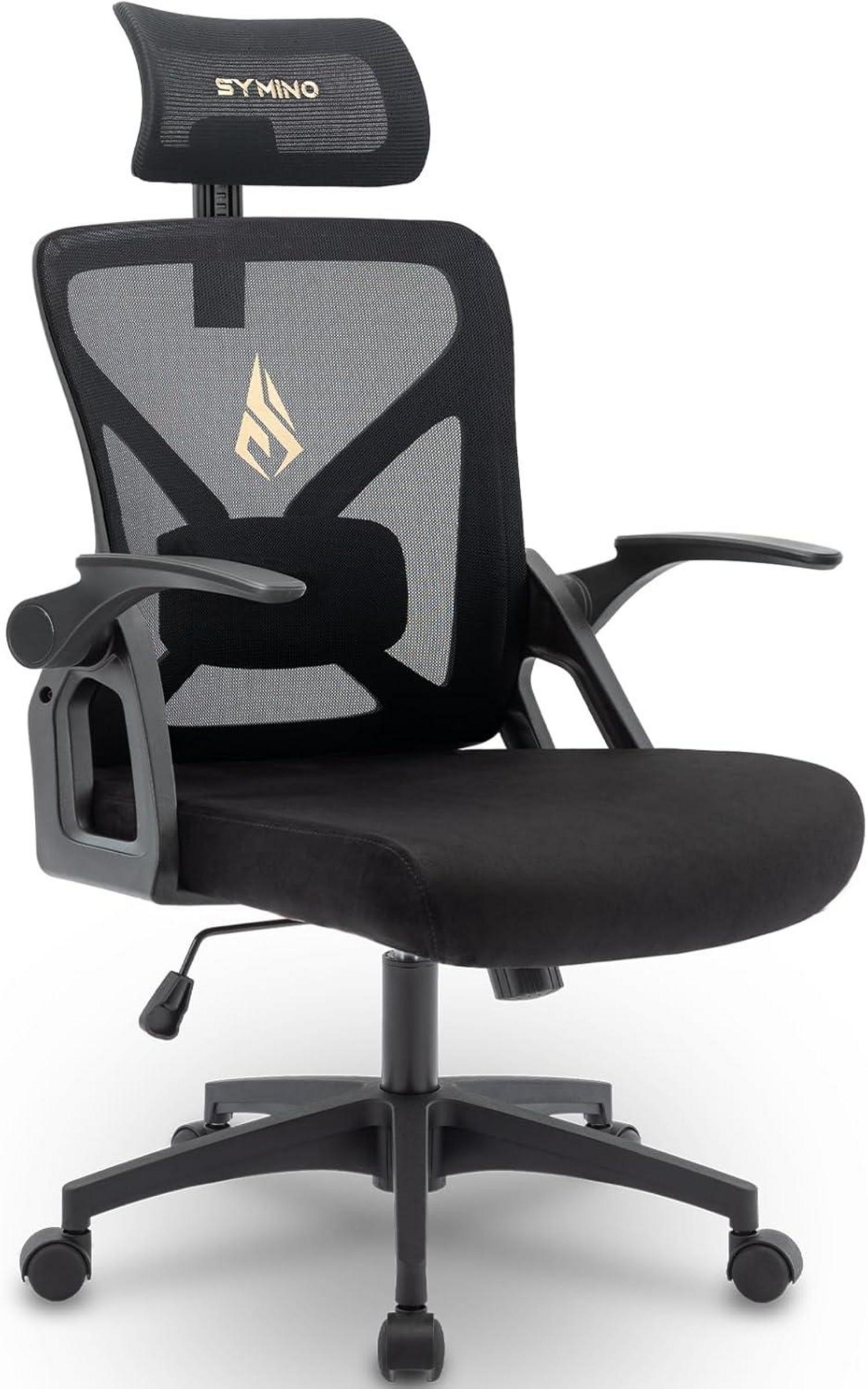 Ergonomischer Bürostuhl mit Verstellbarer Kopfstütze und