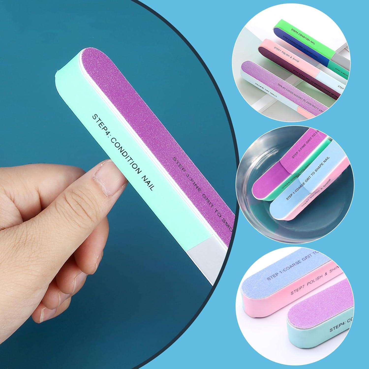 6er Set Multifunktionale Nagel Polierfeilen für Nagelpflege