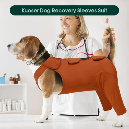 Hundebody nach OP – Wundschutz & Erholung, Braun XXL