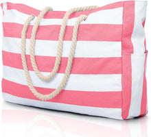 Stilvolle Strandtasche Damen Wasserdicht Groß mit Reißverschluss Rose