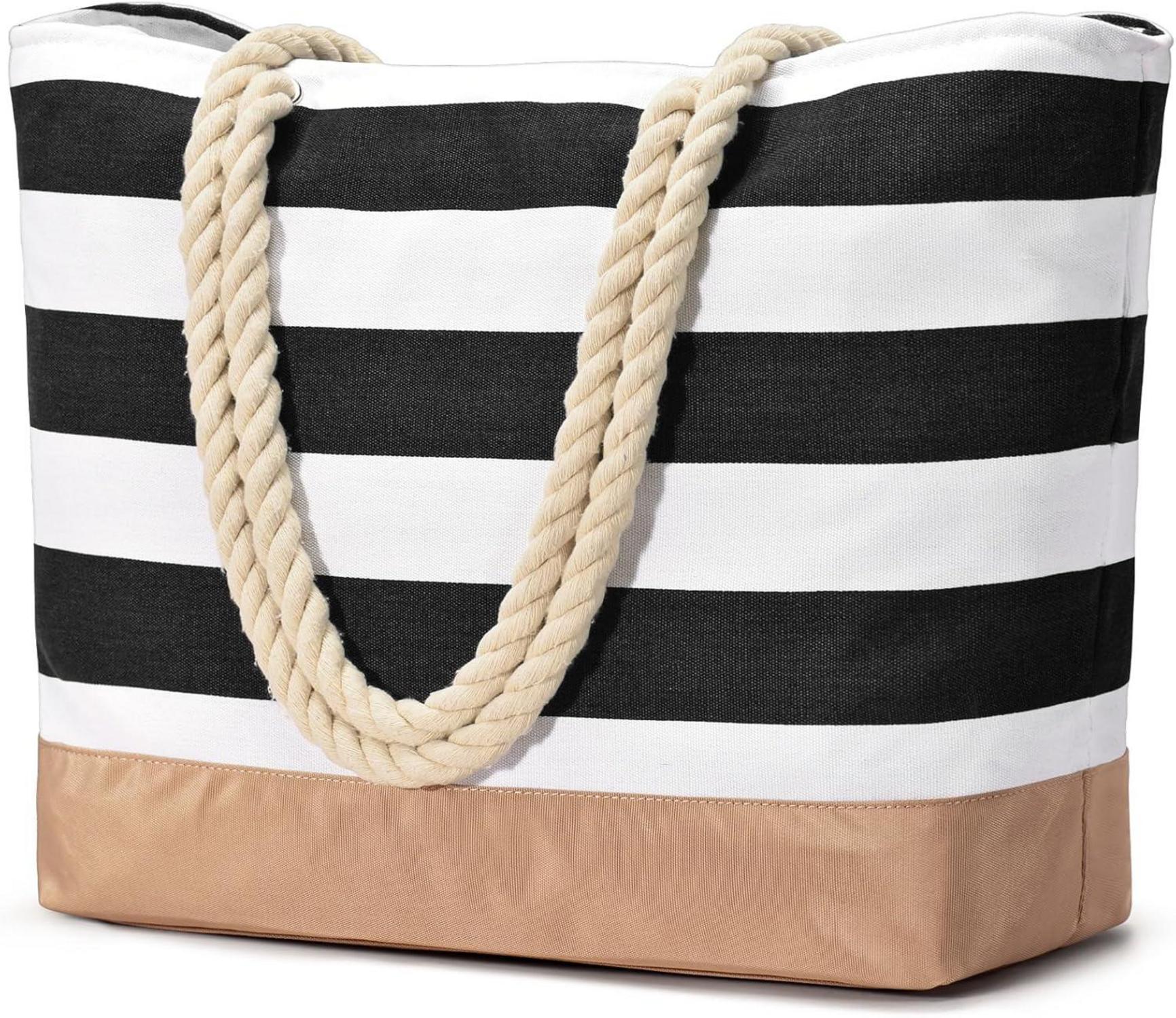 Große Wasserdichte Strandtasche Tote Bag mit Reißverschluss