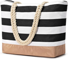 Große Wasserdichte Strandtasche Tote Bag mit Reißverschluss