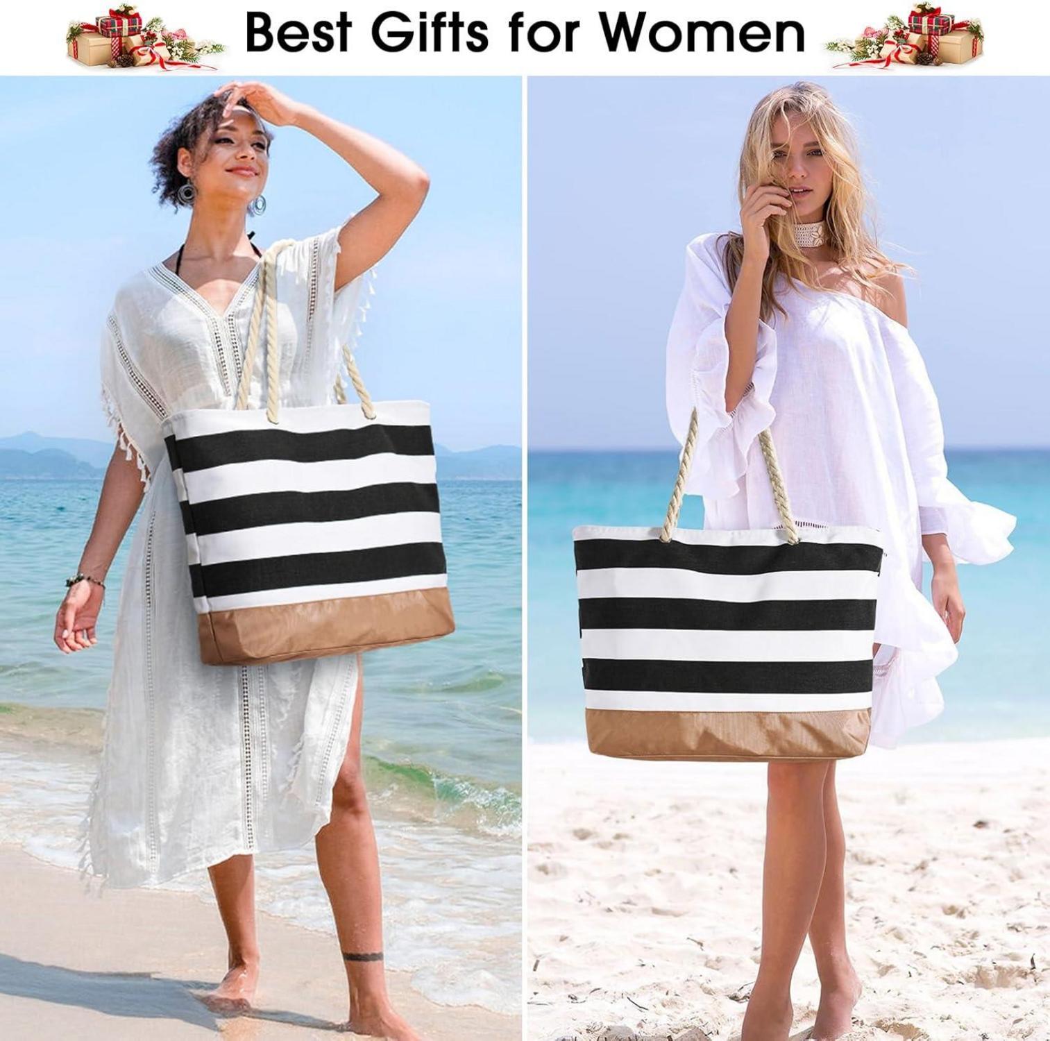 Strandtasche Tote Bag Reißverschluss Groß Wasserdicht Geschenke Frauen