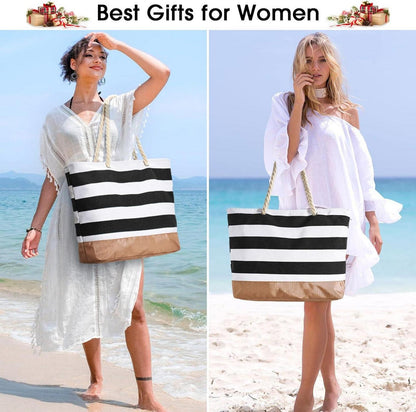Strandtasche Tote Bag Reißverschluss Groß Wasserdicht Geschenke Frauen