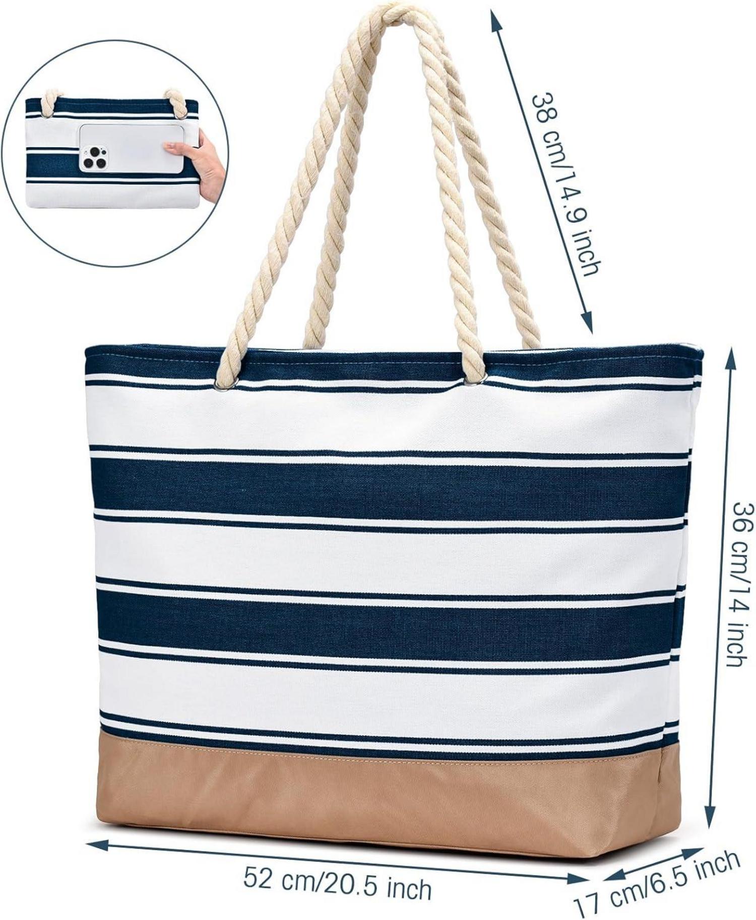 Große Strandtasche Tote Bag Damen Wasserdicht Geschenke für Frauen