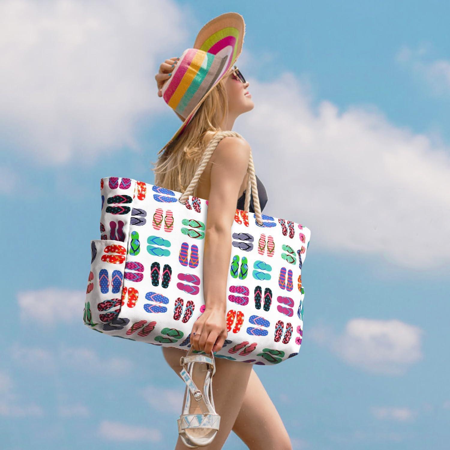Strandtasche Damen Shopper Badetasche Wasserdicht Groß Tote Bag