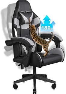 Gaming-Stuhl XXL mit Kratzschutz und ergonomischer Kopfstütze