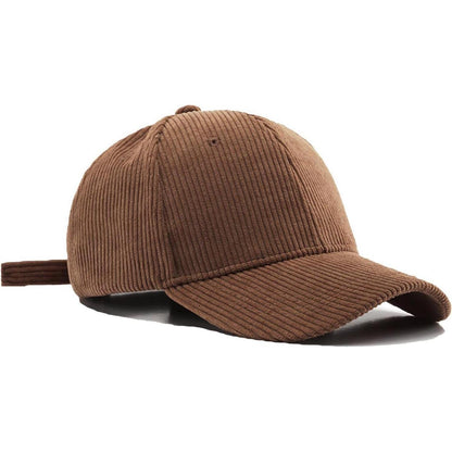 Winter Baseball Cap Herren Damen Cord Verstellbar Warm