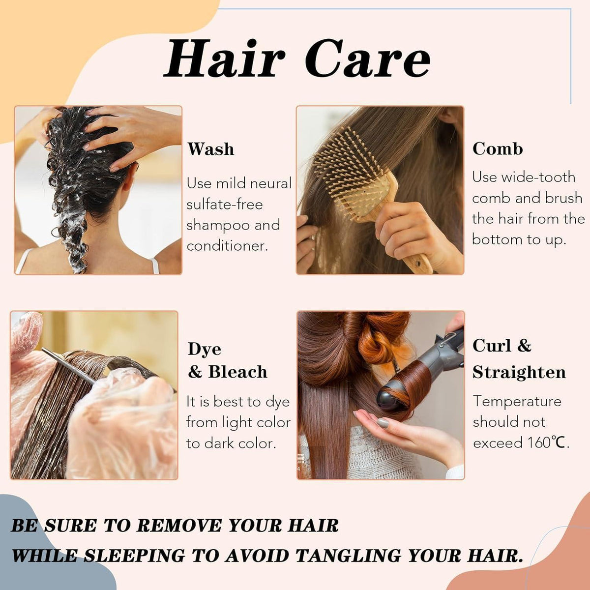 Echthaar Clip-In Extension Schwarz 55cm – Volumen & Länge