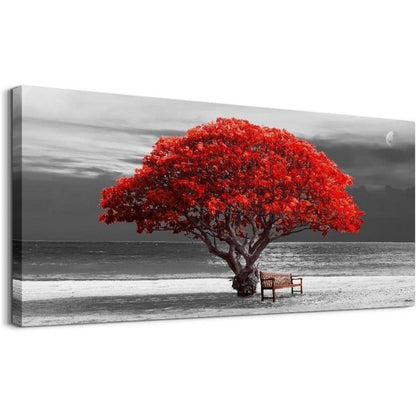 Leinwandbild Baum des Lebens XXL – Modernes Wandbild 59x119 cm