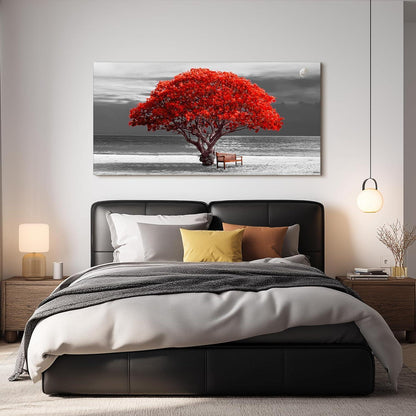 XXL Leinwandbild Baum des Lebens 73x146 cm, Modernes Wandbild