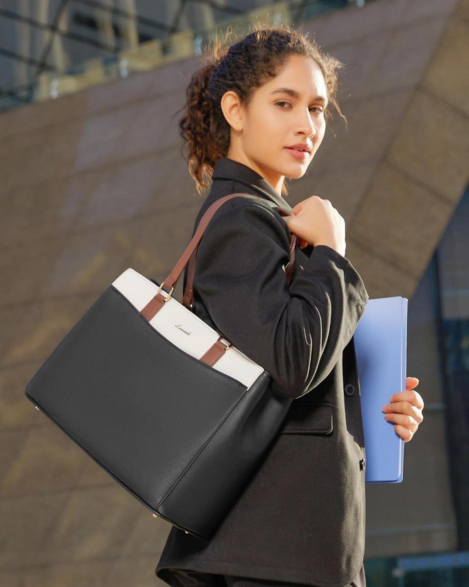 Große Laptoptasche Damen 17 Zoll Leicht Elegant Business