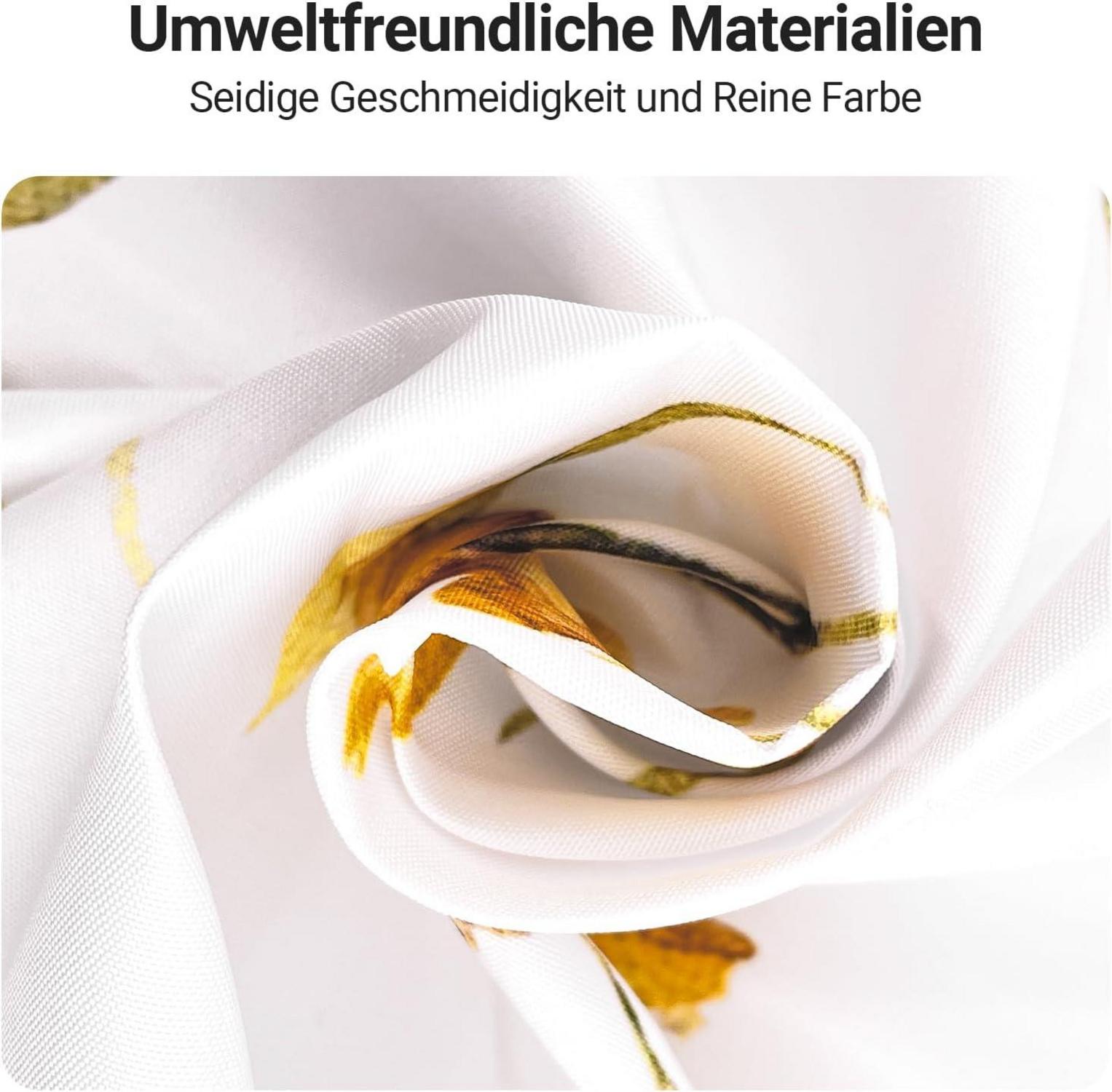 Duschvorhang 200x200cm Rosa Blume Wasserabweisend Waschbar mit 12