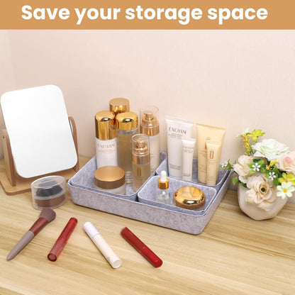 Hejo 7er Set Filz Schubladen Organizer Schlafzimmer Büro