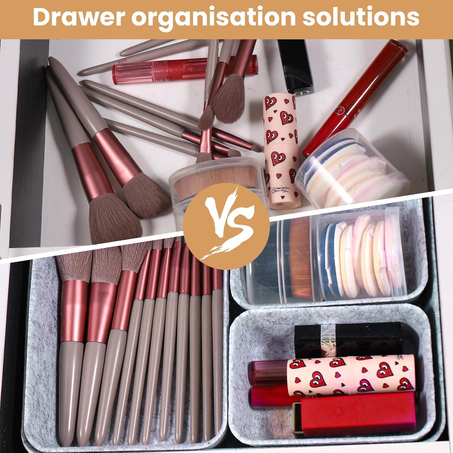 7er Set Filz Schubladen Organizer - Schubladen