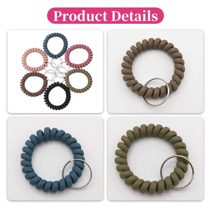 8er Set Spiral Haargummis für Damen Scrunchies ohne Schaden