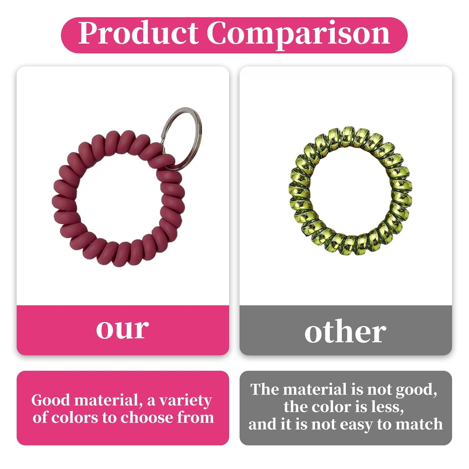 8 Stück Spiral Haargummi Damen Zopfgummi Scrunchies Gummiband Armband