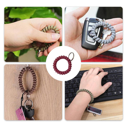 8 Stück Spiral Haargummi Damen Zopfgummi Scrunchies Gummiband Armband