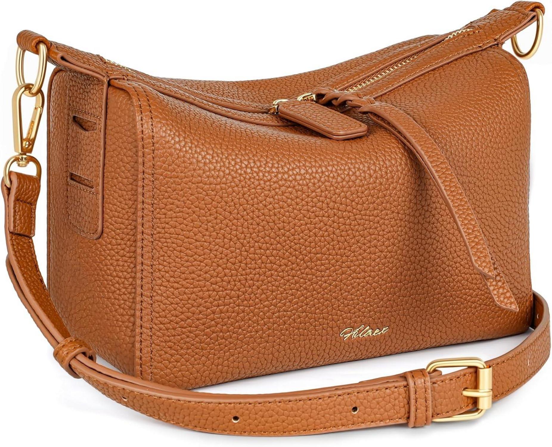 Umhängetasche Damen Leder Crossbody Schultertasche Handtasche