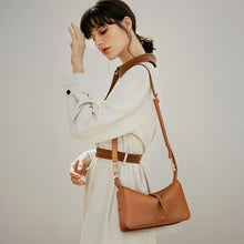 Damen Umhängetasche Leder Crossbody Handtasche