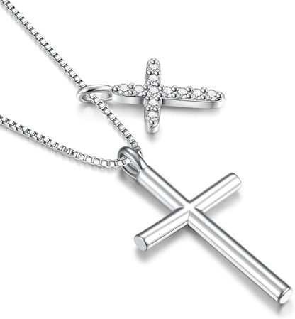 Dochais Kreuz Kette für Damen 14K Gold Kreuz Halskette