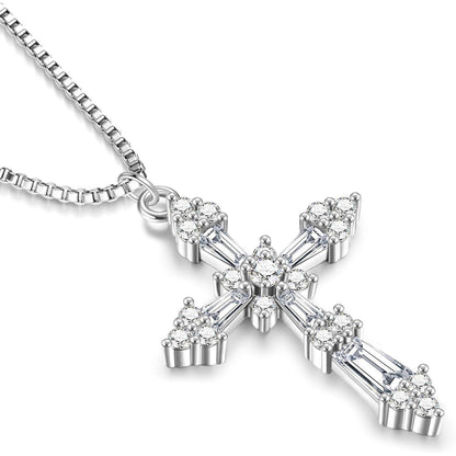 Kreuz Kette Damen 14K Gold Vergoldet Halskette Modeschmuck