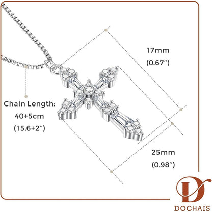 Kreuz Kette Damen 14K Gold Vergoldet Halskette Modeschmuck