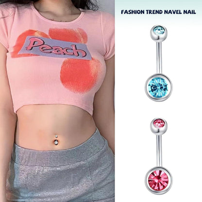 Bauchnabelpiercing 14G Edelstahl Hypoallergen 12 Stück Set