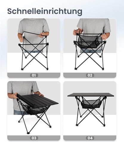 OneTigris SWIFLY Alu Campingtisch faltbar ultraleicht tragbar, 30 kg