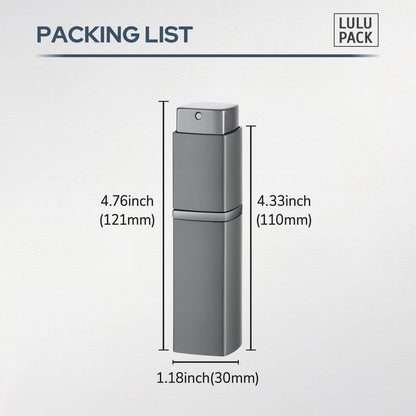 Parfümzerstäuber für unterwegs, nachfüllbar, 20ml, grau