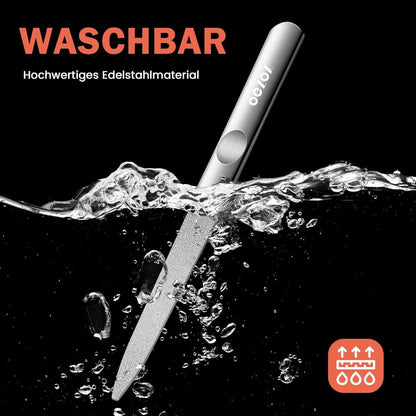 Edelstahl Nagelfeile langlebige doppelseitige Präzisions-Nagelpflege
