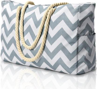 Strandtasche wasserdicht XXL Shopper Damen Reißverschluss Faltbar