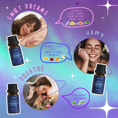 Ätherisches Öle Set für Aromatherapie – Entspannung & Wohlbefinden