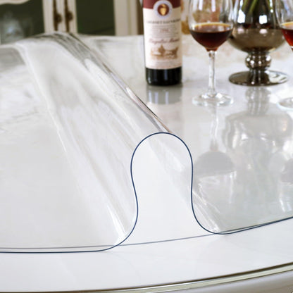 Runde Tischfolie 160cm – Transparent, Wasserdicht & Kratzfest