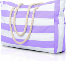 Wasserdichte Strandtasche Tote Bag Damen Groß Lila