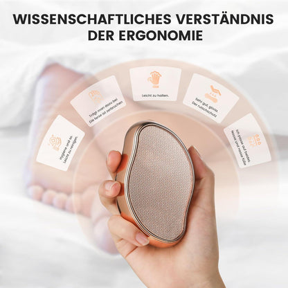 2in1 Nano Glas Hornhautentferner Pediküre Premium Feile neu