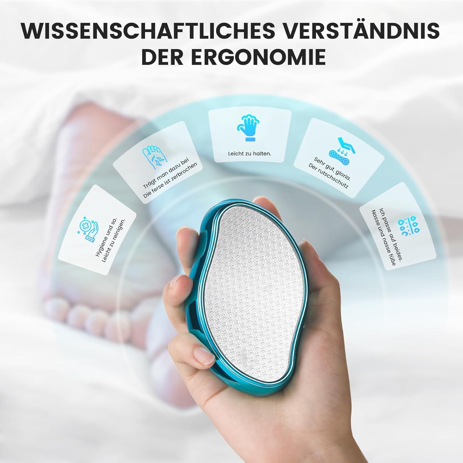 2in1 Nano Glas Hornhautentferner - Effektive Pediküre - Premium Feile