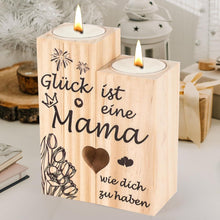 Kerzenständer Holz Mama Geschenk Weihnachten Muttertag - Seutgjie