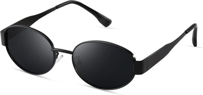 KATZENAUEN SONNENBRILLE Polarisiert Gold Vintage Oval UV400 Schutz