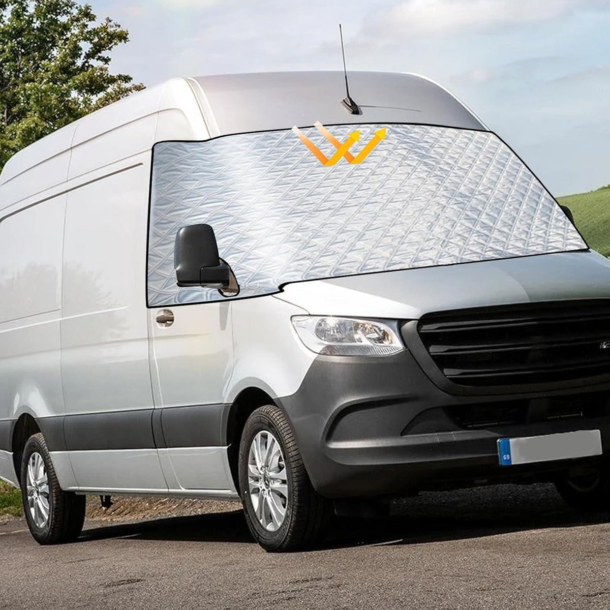 Windschutzscheibenabdeckung Mercedes Sprinter 2006-2018 – Sonnenschutz & Frostschutz