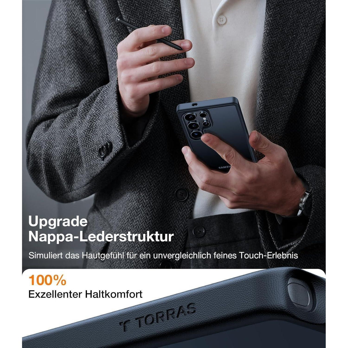 TORRAS S25 Ultra Hülle: Militärschutz, Luxus & Personalisierung